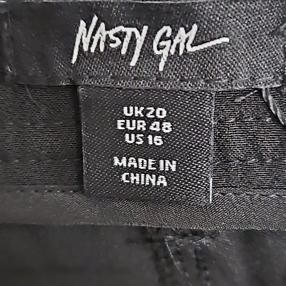 CLEARANCE Nasty Gal Hotfix Tailored Trouser - Size 16, NWT - Picture 8 of 8